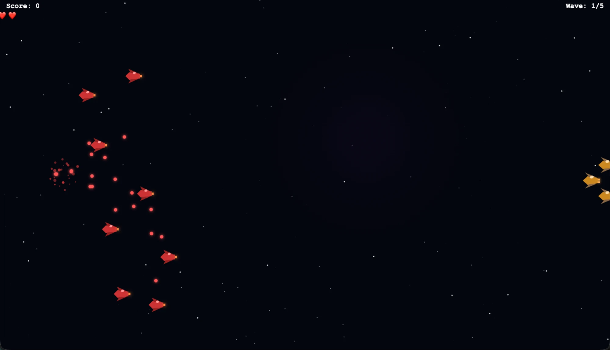 Space Shooter side scroll